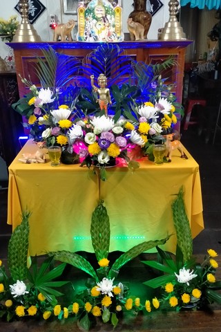 Giving Commendation Paper to those who made Lumbini Garden at Home